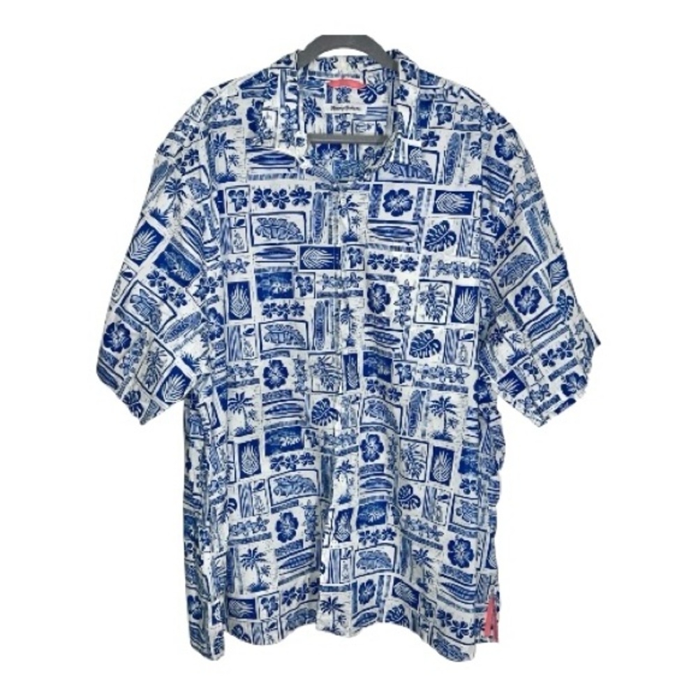 Tommy Bahama men’s Hawaiian button down shirt golf resort wear Big & Tall